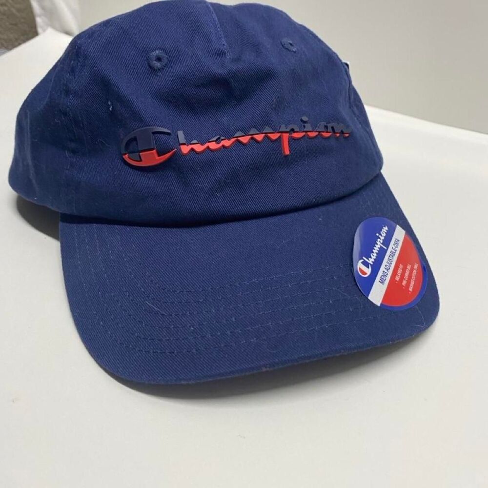 Champion Men's adjustable Blue and Navy Hat relaxed fit